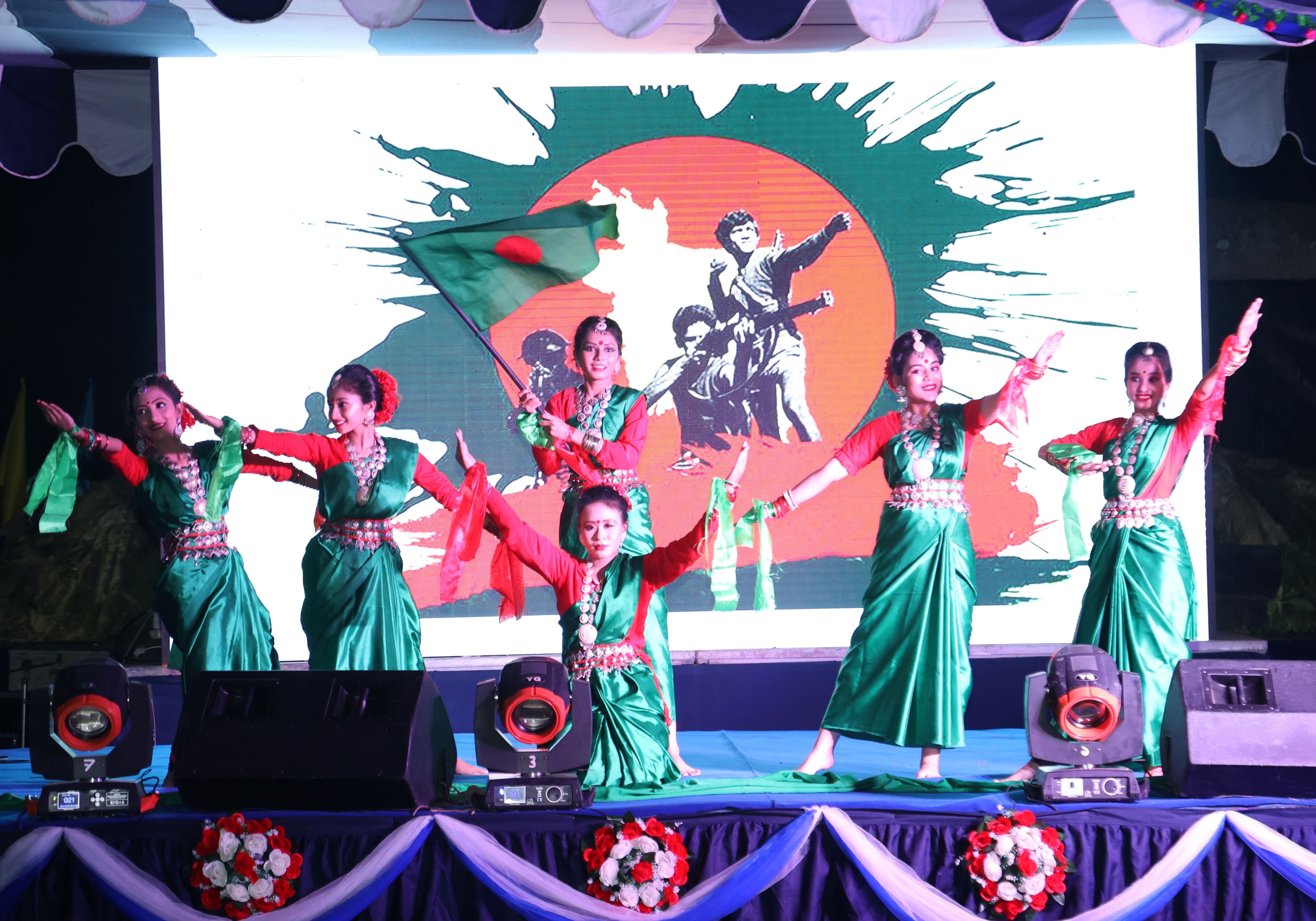 Cultural performance at a Navy base