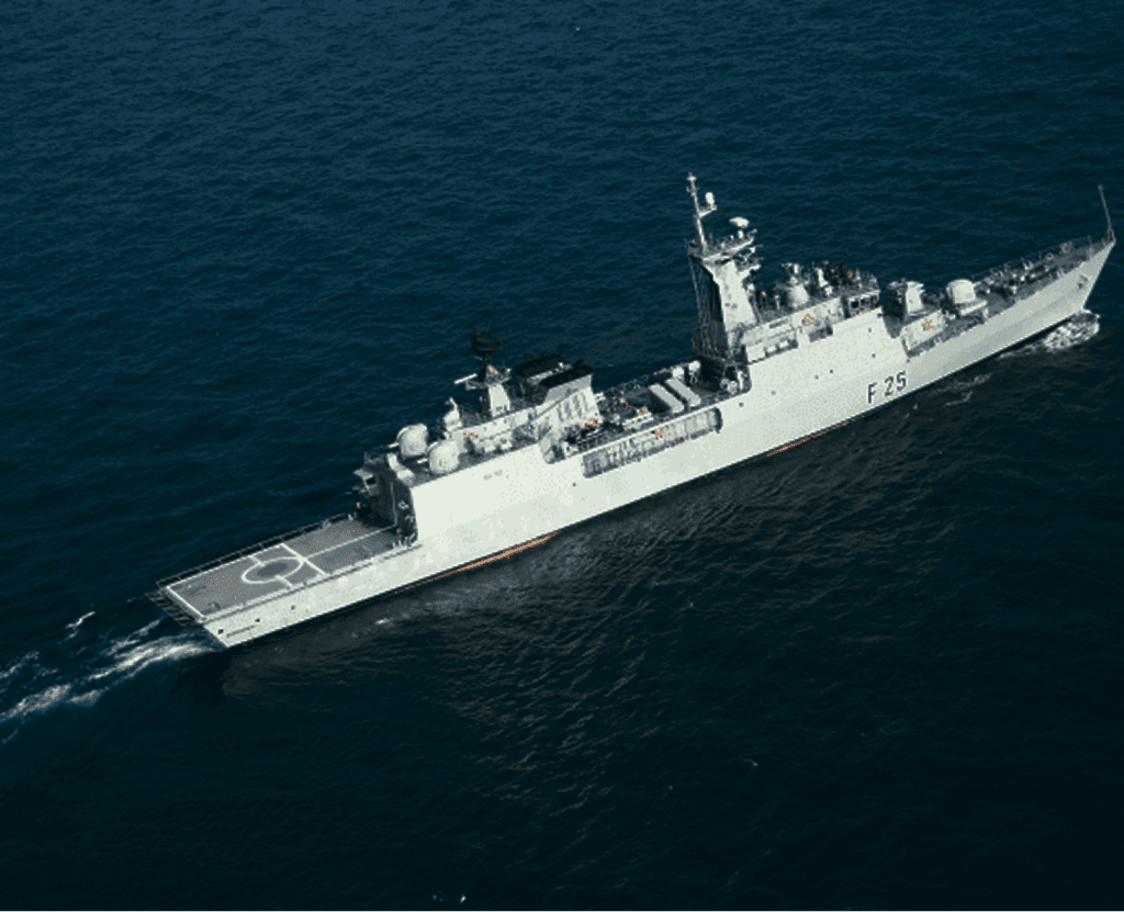 Bangladesh Navy frigate at sea