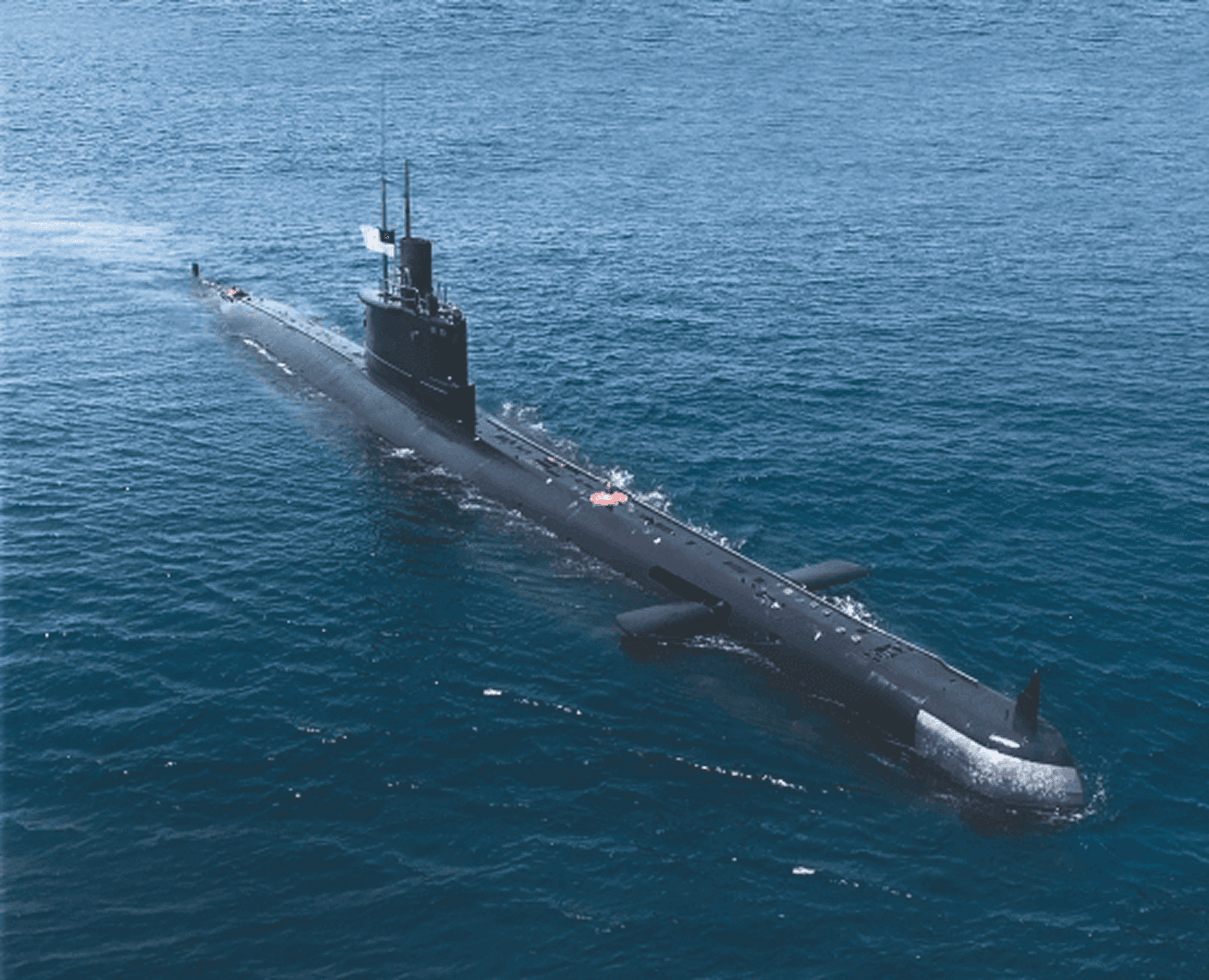 Bangladesh Navy submarine underway